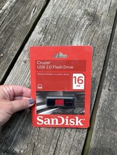Brand New SanDisk Cruzer 16GB USB Flash Drive SDCZ36-016G-A11 Black/Red picture