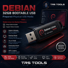 Debian Linux Bootable USB 32GB Prepared Physical Media picture