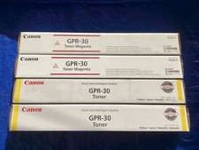 NEW Lot of 4, Genuine Canon GPR-30 M(x2)/Y(x2) Toner Cartridge picture