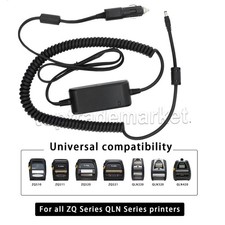 US Car/RV DC Charger Cable for Zebra ZQ510 511 ZQ520 ZQ521 QLN220 QLN320 QLN420 picture