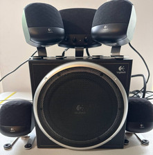 Logitech Z-640 5.1 Surround Sound PC Gaming Speaker System Subwoofer Set TESTED  picture