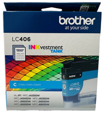 New Genuine Brother LC406 Cyan Ink Cartridge Box HL-JF1 MFC-J4335DW picture