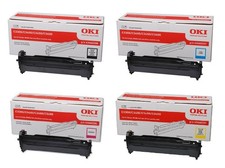 4x Genuine Imaging Drum OKI C3300 C3400 C3450 C3600 / 43460208-43460205 DRUM SET picture