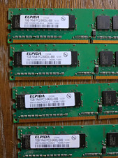 Elpida 4GB (4x1GB) DDR2 PC2-6400U-666 240-Pin DIMM Non-ECC EBE10UE8ACWA-8G-E picture