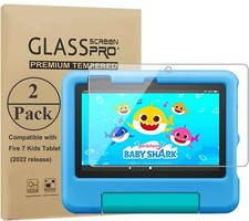 2 Pcs For Amazon Fire 7 12th Gen 2022 7 Kids Tablet Screen Protector Glass Flim picture