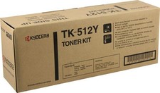 Original Kyocera TK-512Y Yellow Toner. New Sealed Toner, We Ship Fast picture