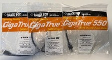 Black Box Giga True 550MHz Cat6 EVNSL647-0001 1ft 24AWG, Stranded, 4-pair  3 Lot picture
