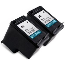 Reman HP 92 (C9362WN) Black Ink Cartridge for HP PhotoSmart C3100 C3183 2PK picture