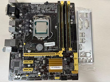 B85M-G LGA1150 mATX Motherboard w/ 4th Gen i7 CPU 32GB (4x8GB) I/O Shield picture