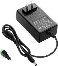 ALITOVE 12V 3A Power Supply Adapter 100~240V AC to DC 12 Volt 3 Tip, Black  picture