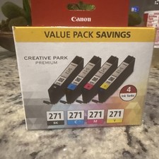 Canon CLI-271 Ink Cartridge Value Pack CMYK 4-Color Set - Genuine OEM BNIB picture