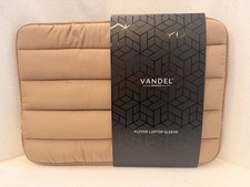 Vandel Puffy Laptop Sleeve 13-14 Inch Latte Padded MacBook Case New picture