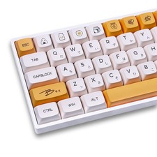 138 PCS PBT DyeSub Honey Milk Keycap XDA Profile Fits 61/64/87/104/108 Key picture