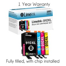 Ink Cartridges for HP 910 910xl  Officejet Pro 8025 Black and Color Combo Pack picture