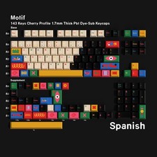 Jaycomia 143-Key PBT Dye-Sub Keycap Set Cherry Profile ISO/ANSI Multi-Lang picture