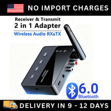Bluetooth 6.0 Home Stereo Audio Receiver AUX Optical HD Music to RCA Adapter picture