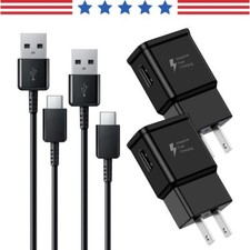 For Samsung Galaxy Note 10 S8 S9 S10 Fast Wall Charger Plug + USB Type C Cable picture