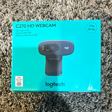 Logitech C270 USB-A HD Webcam 720p 30fps Built-In Microphone, Teal picture