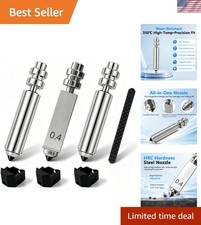 3PK 0.4mm Kobra X Nozzle Hardened Steel Nozzles for Anycubic Kobra 4 Parts picture