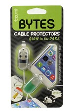 Tzumi - Bytes Connector Plug Protector (2-Pack) - Panda/ Turtle Glow in the dark picture