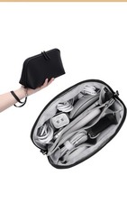 FYY Travel Cable Organizer Large Black Electronics Accessories Case NEW Sealed picture