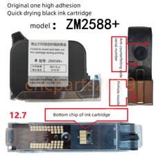 ZK2588 G1309S+ Black Original Ink Cartridge for 12.7mm Handheld Inkjet Printer picture
