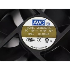 One AVC DS08025B12U 127 DC 12V 0.70A 80x80x25mm Server Cooling Fan Fast Shipping picture