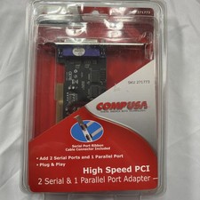 CompUSA 271773 High Speed PCI Card with 2 Serial & 1 Parallel Port Adapter picture
