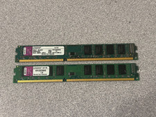 Lot of 8 GB (4 GB x 2 sticks) Kingston PC3-10600 1333 DDR3 Desktop RAM Memory picture