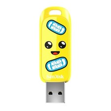 SAN DISK 256GB FORTNITE USB FLASH DRIVE PEELY EDITION SDCZIF-256G-G46 - YELLOW picture