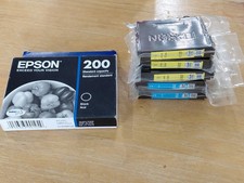 Lot of 6 Genuine Epson 200 Black, Cyan, Yellow Ink Cartridges NEW SEALED picture