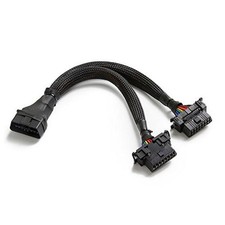 -B6 OBD2 Splitter 16 Pin OBD II Splitter Extension 1x Male and 2X Female 1Pack picture