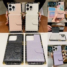 Leather Card Luxury Boxy Trunk Case For Xiaomi POCO X6 X7 Redmi Note 11 12 14 13 picture