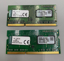 Lot Of 2 Kingston DDR3 4GB Each(2 x 4GB = 8GB)PC3 1600MHz RAM Memory Green B/SML picture