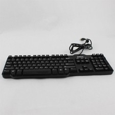Dell L100 Mechanical USB Wired Keyboard Black w/Num Pad OEM Used picture