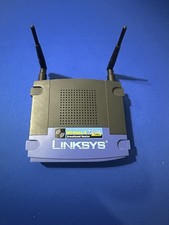 Linksys Wireless-G Broadband Router WRT54G v.3 Blue Black 4 LAN Ports (untested) picture