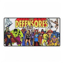 Marvel Comics Los Defensores Logo And Team Mouse Pad Desk Mats picture