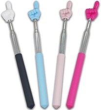 4 PCS Extendable Pointer Finger Stick - Bright Colored Telescopic Teachers Point picture