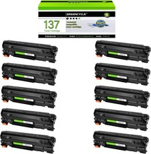 10x Replacement For Canon 137 9435b001aa Black Toner Cartridge imageCLASS MF236n picture