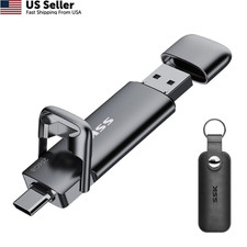 SSK 256GB USB C Flash Thumb Drive up to 550MB/s Dual C+A 256GB, Black picture