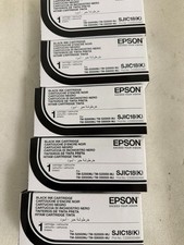Genuine Epson SJIC18(K) TM-S2000MJ TM-S9000MJ ink cartridges (Lot of 5) picture