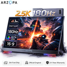 16.1 Inch Portable Monitor ARZOPA 2.5K 180Hz 400nit 1440P Gaming Second Screen picture