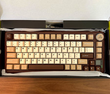SOLAKAKA A75 PRO 81-Key Tri-Mode RGB Aluminum Mechanical Keyboard Brown/Beige picture