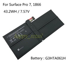 5702mAh New Tablet Battery G3HTA061H For Microsoft Surface Pro 7 1866 12.3