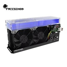 FREEZEMOD SLMZ-S-L Industrial Water Cooling Reservoir 1200ml Dual Fan 12V/24V picture
