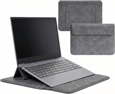 Sleeve for 14 Inch Laptop Leather Bag with Stand for MacBook picture
