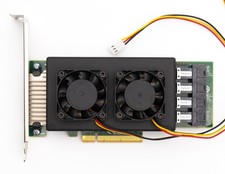 Cooling Shroud for LSI 9305-16i, 9400-16i & Lenovo 430-16i SAS HBA fans included picture