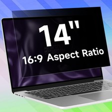 14 Inch 16:9 Laptop Privacy Screen Filter, Anti Blue Light & Anti Scratch Shield picture