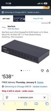 StarTech 8-Port DisplayPort KVM Switch with 1U Rack Mount Kit R8AD122-KVM-SWITCH picture
