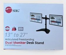 SIIG Articulated Freestanding Dual Monitor Desk Stand 13